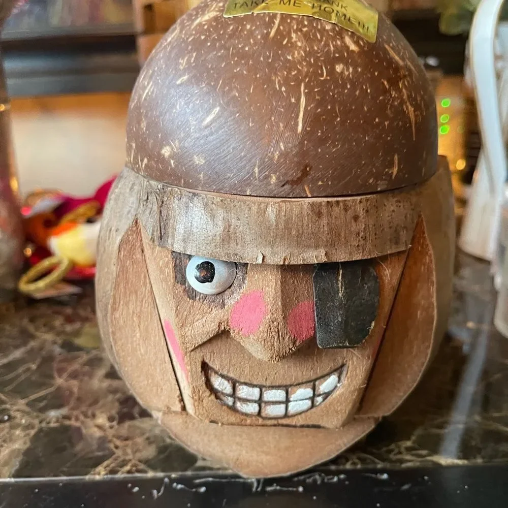 TROPICAL DRINK Holder or Piggy Bank!